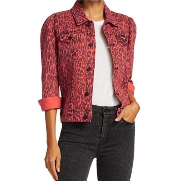 NEW MOTHER The Puffy Bruiser Jacket in Radioactive Paws Leopard Small - Picture 12 of 12